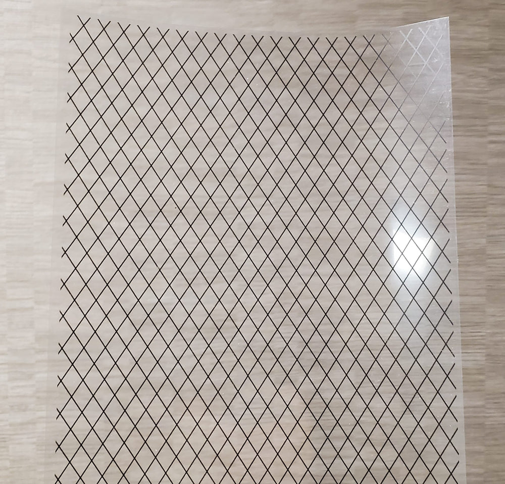 Dollhouse Simulated Diamond Window Panes Insert Sheet Tudor Gothic 1:12 Scale