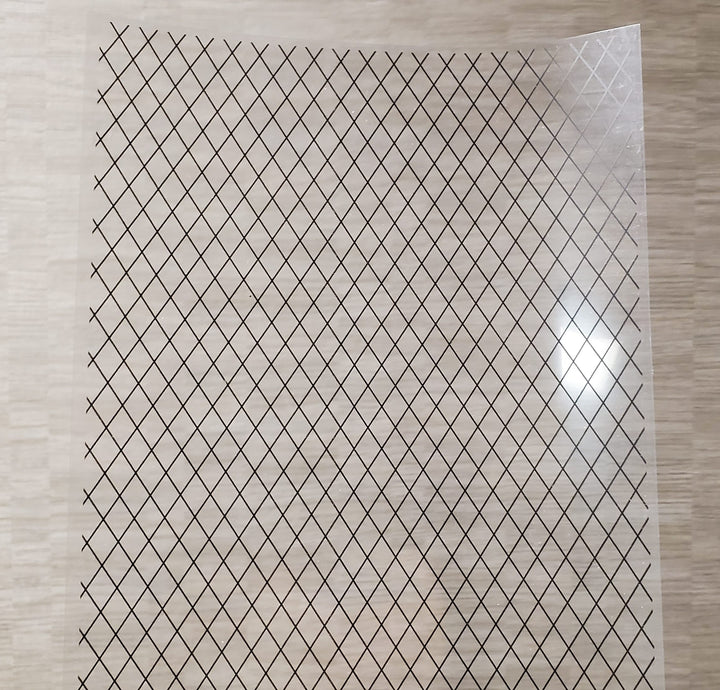 Dollhouse Simulated Diamond Window Panes Insert Sheet Tudor Gothic 1:12 Scale