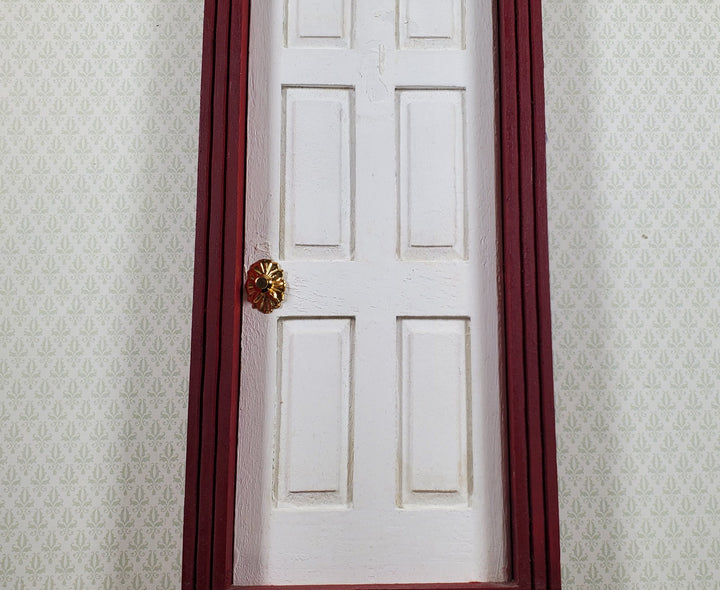 Dollhouse Doorknobs Handles Fancy Gold Brass 6 pcs 1:12 Scale Miniatures
