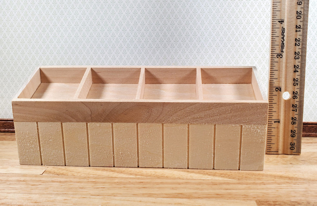 Miniature Vegetable Fruit Stand Farmers Market Stall 1:12 Scale Dollhouse Furniture Wooden