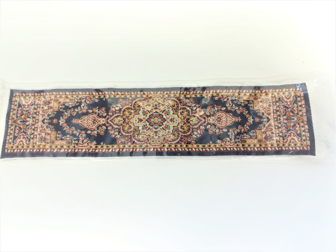 Dollhouse Miniature Narrow Carpet Rug Runner Navy Blue 1:12 Scale