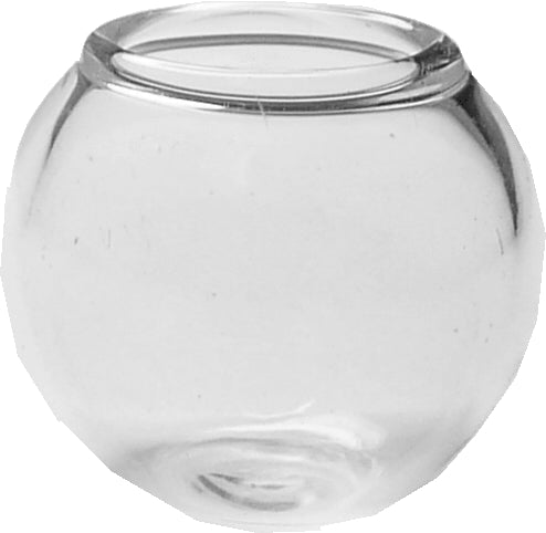 Dollhouse Glass Fish Bowl Large 1:12 Scale Miniature Decorations Pets