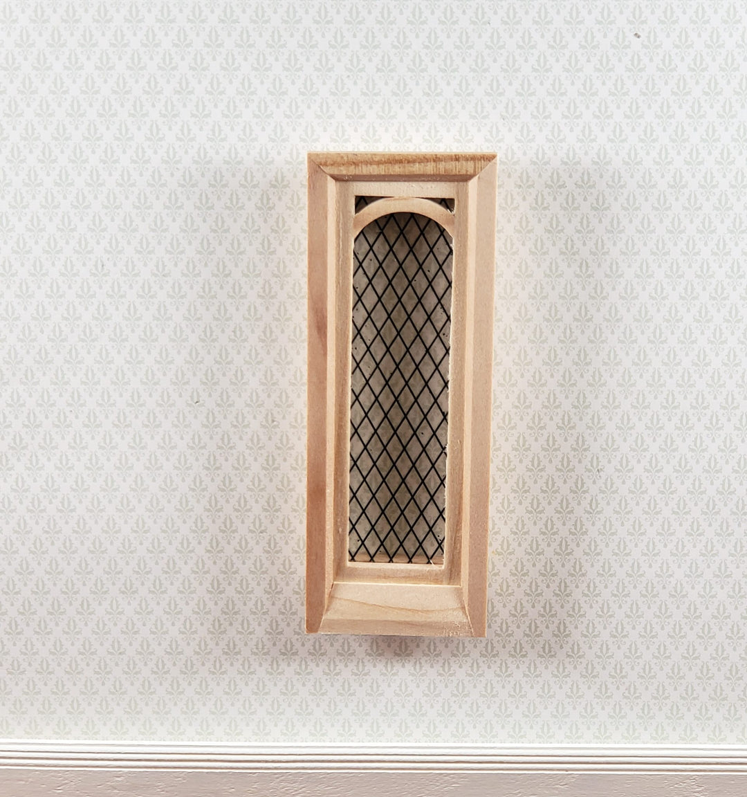 Dollhouse Small Narrow Window 1:12 Scale Wood with Interior Trim and Acrylic