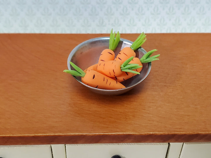 Dollhouse Carrots Set of 5 Large Vegetables 1:12 Scale Miniatures Kitchen Food Groceries