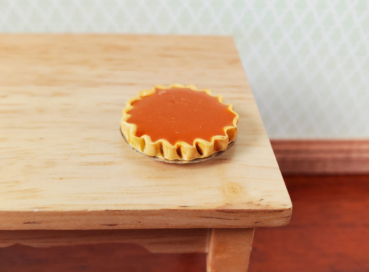 Dollhouse Pumpkin Pie 1:12 Scale Miniature Food Kitchen Dessert Bakery