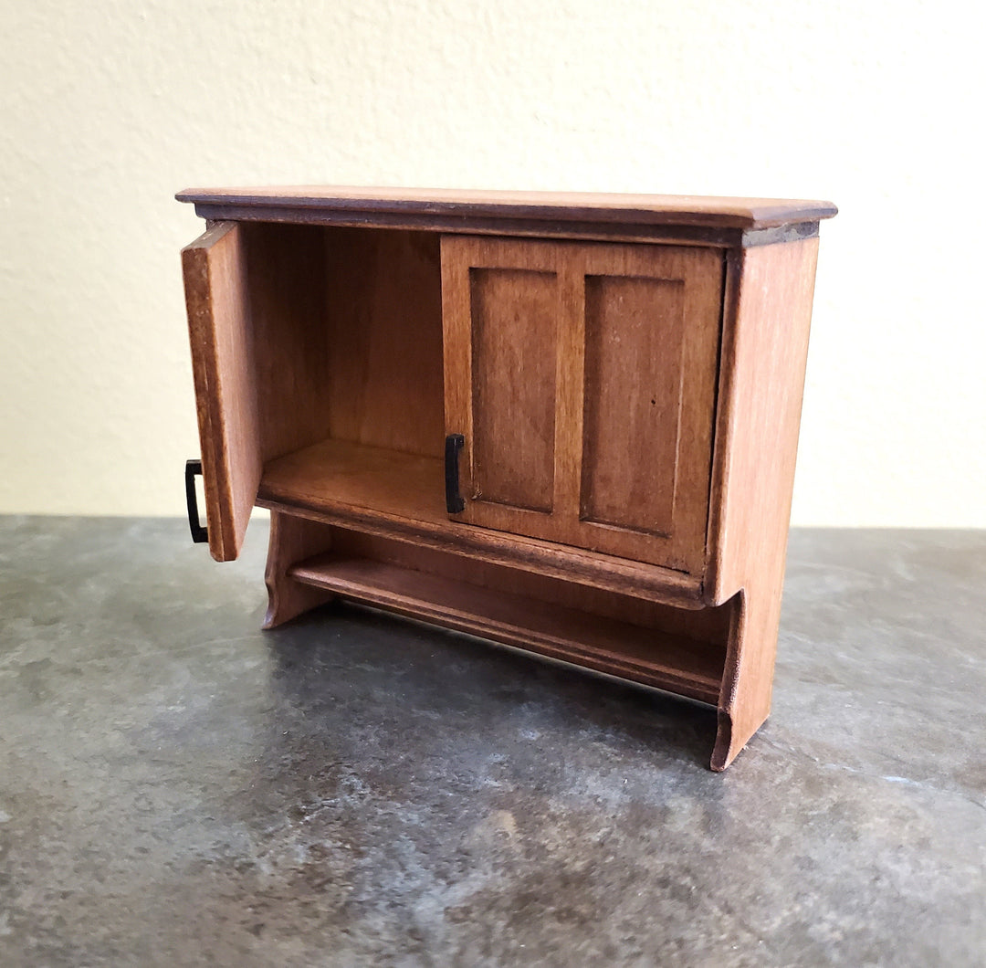 Dollhouse Cupboard KIT DIY Hanging 2 Door Kitchen Cabinet 1:12 Scale Miniature