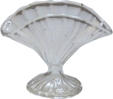 Dollhouse Glass Fan Vase 1:12 Scale Miniature Decoration Flowers