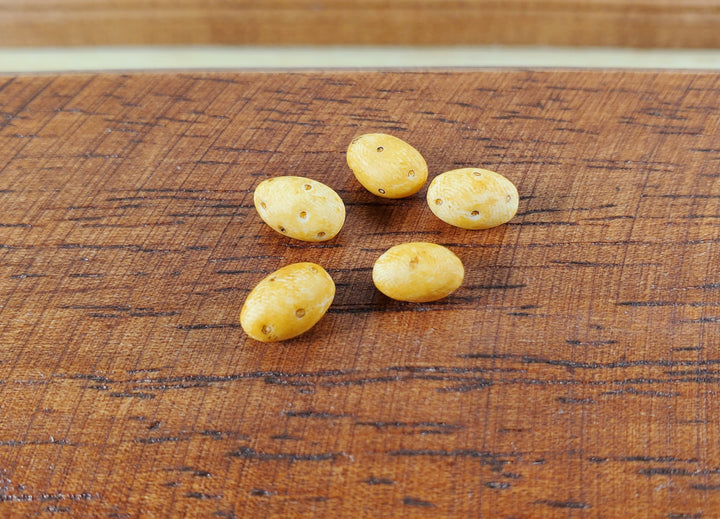 Dollhouse Russet Potatoes Set of 5 1:12 Scale Miniatures Kitchen Food