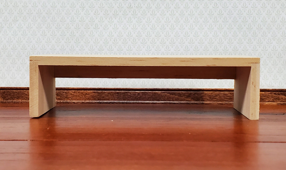 Dollhouse Modern Coffee Table Unpainted Wood 1:12 Scale Miniature Furniture DIY