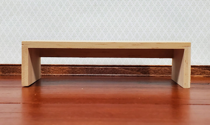 Dollhouse Modern Coffee Table Unpainted Wood 1:12 Scale Miniature Furniture DIY