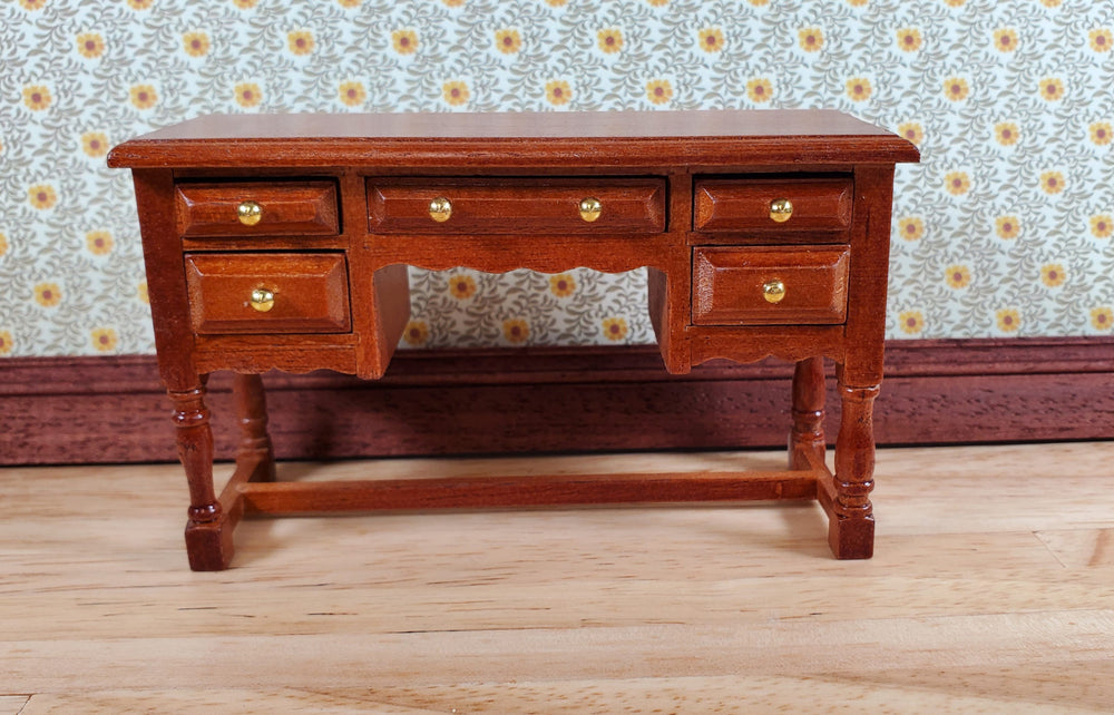 Dollhouse Vanity or Dressing Table with Drawers 1:12 Scale Miniature Furniture