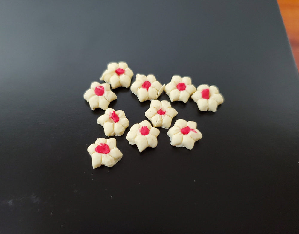 Dollhouse Star Cookies Set of 10 1:12 Scale Miniatures Food Groceries