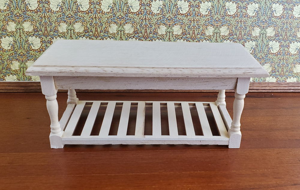 Dollhouse Miniature Large Kitchen Prep Table 1:12 Scale Unfinished Furniture