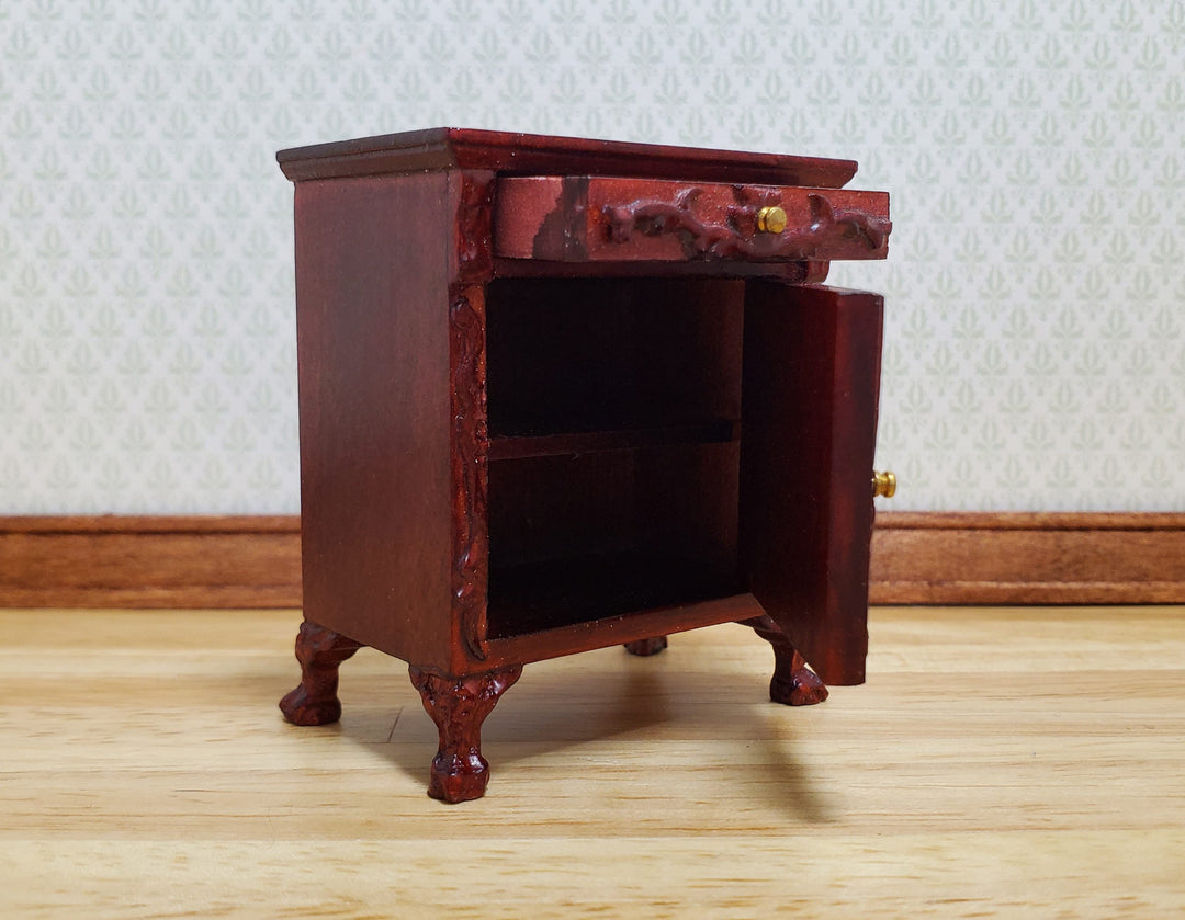 Dollhouse Side Table Vintage Hansson Miniatures 1:12 Scale Mahogany Finish