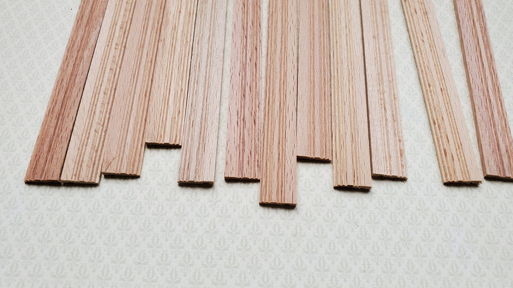 Dollhouse Miniatures Baseboard Trim 6" x12 Scrap Pieces 1:12 Scale 77946