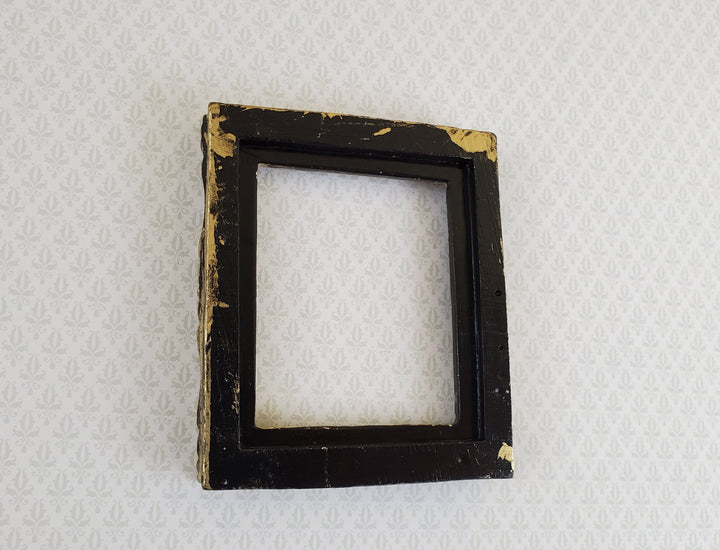 Miniature Picture Frame Large Fancy Antique Gold for Painting 1:12 Scale B0422