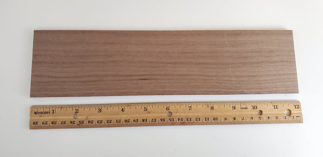 Walnut Wood Slat Plank 1/4" Thick x 3" Wide x 12" Long Kiln Dried Woodworking