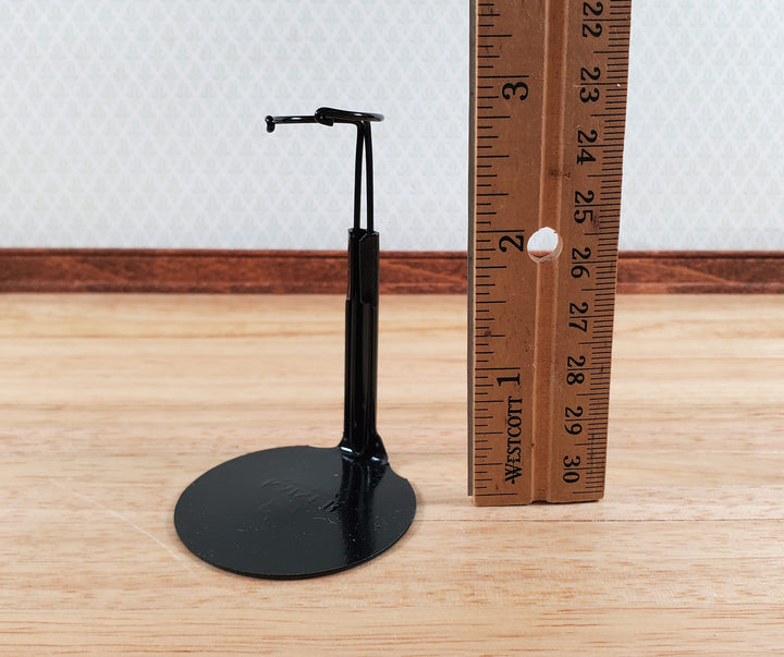 Doll Stand Metal for 4" - 6" Slim Waist Dolls Black 1:12 Scale Dolls Kaiser #1175