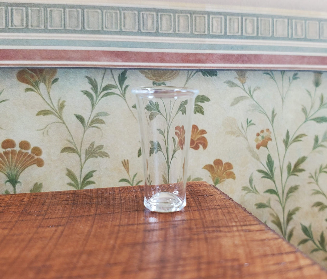 Dollhouse Tall Clear Beer Glass 1:12 Scale Miniature Barware