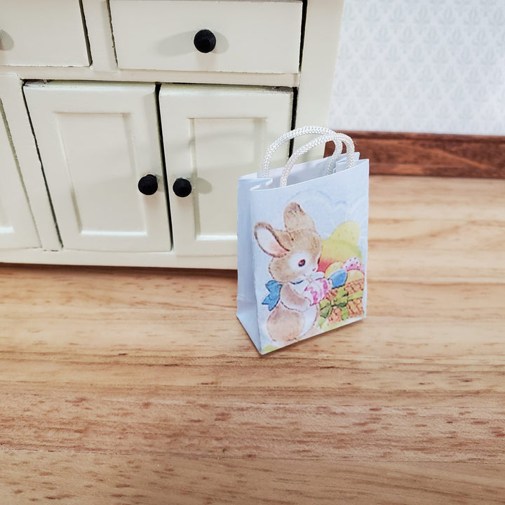 Dollhouse Easter Bunny Holiday Shopping Bag 1:12 Scale Miniature Accessory