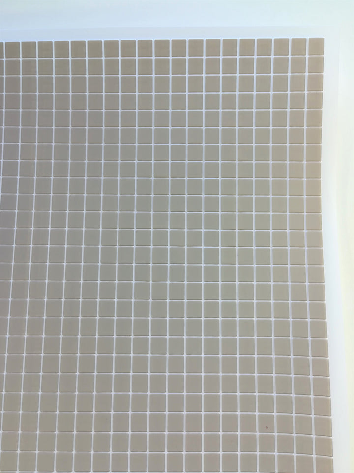 Dollhouse Tile Floor Chateau Gray Square Embossed Vinyl 1:12 Scale Miniature