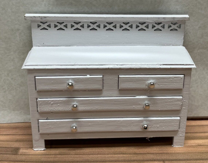 Dollhouse HALF SCALE Furniture KIT Modern Bedroom Bed Dresser Night Stand 1:24
