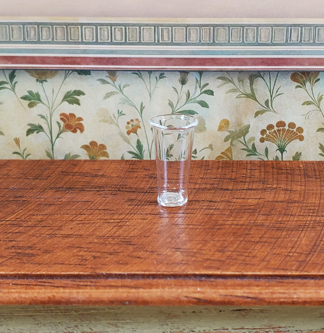 Dollhouse Tall Clear Beer Glass 1:12 Scale Miniature Barware