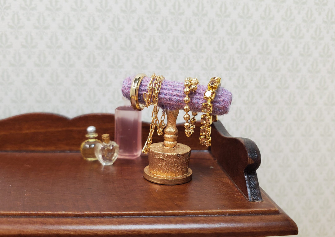 Dollhouse Jewelry Display Necklaces Bracelets 1:12 Scale Miniature Handmade