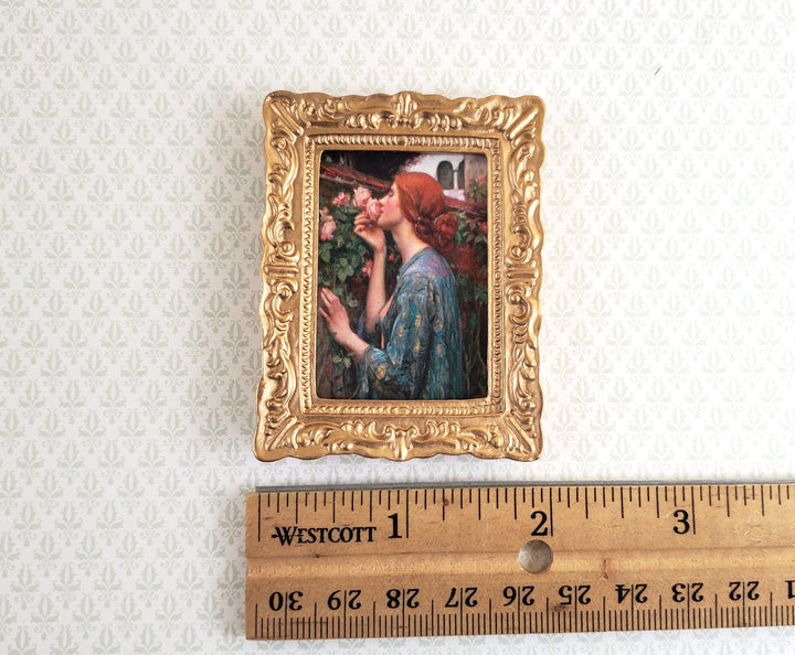 Miniature Framed Print Soul of the Rose 1:12 Scale Waterhouse Renaissance