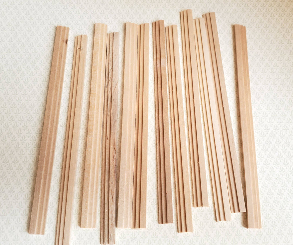 Dollhouse Miniatures Cornice Crown or Window Trim 6" x12 Pieces 1:12 Scale Building 70232