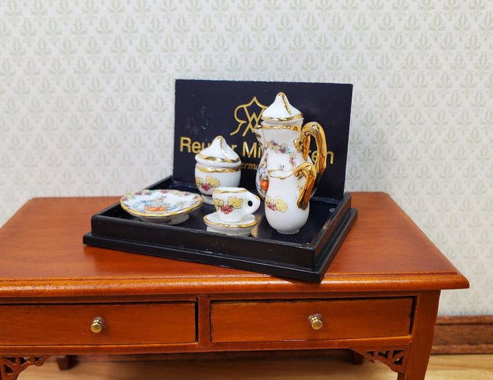 Dollhouse Peter Rabbit Coffee for 1 Set Reutter Porcelain 1:12 Scale Miniatures