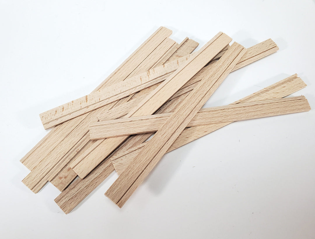 Dollhouse Baseboard Trim or Molding 10 Short Pieces 1/2" wide x 6" 1:12 Scale Miniature