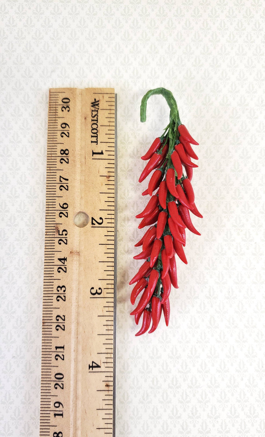 Dollhouse Red Chile Ristra 1:6 Scale Miniature 3.5" tall Decoration
