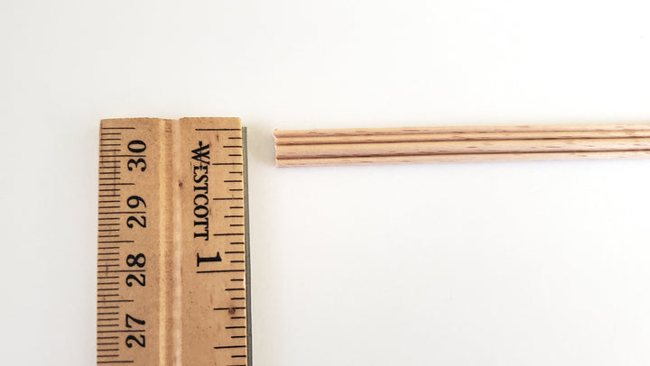 Dollhouse Miniatures Chair Rail or Trim Molding 1/4" x 18" 1:12 Scale CLA99757