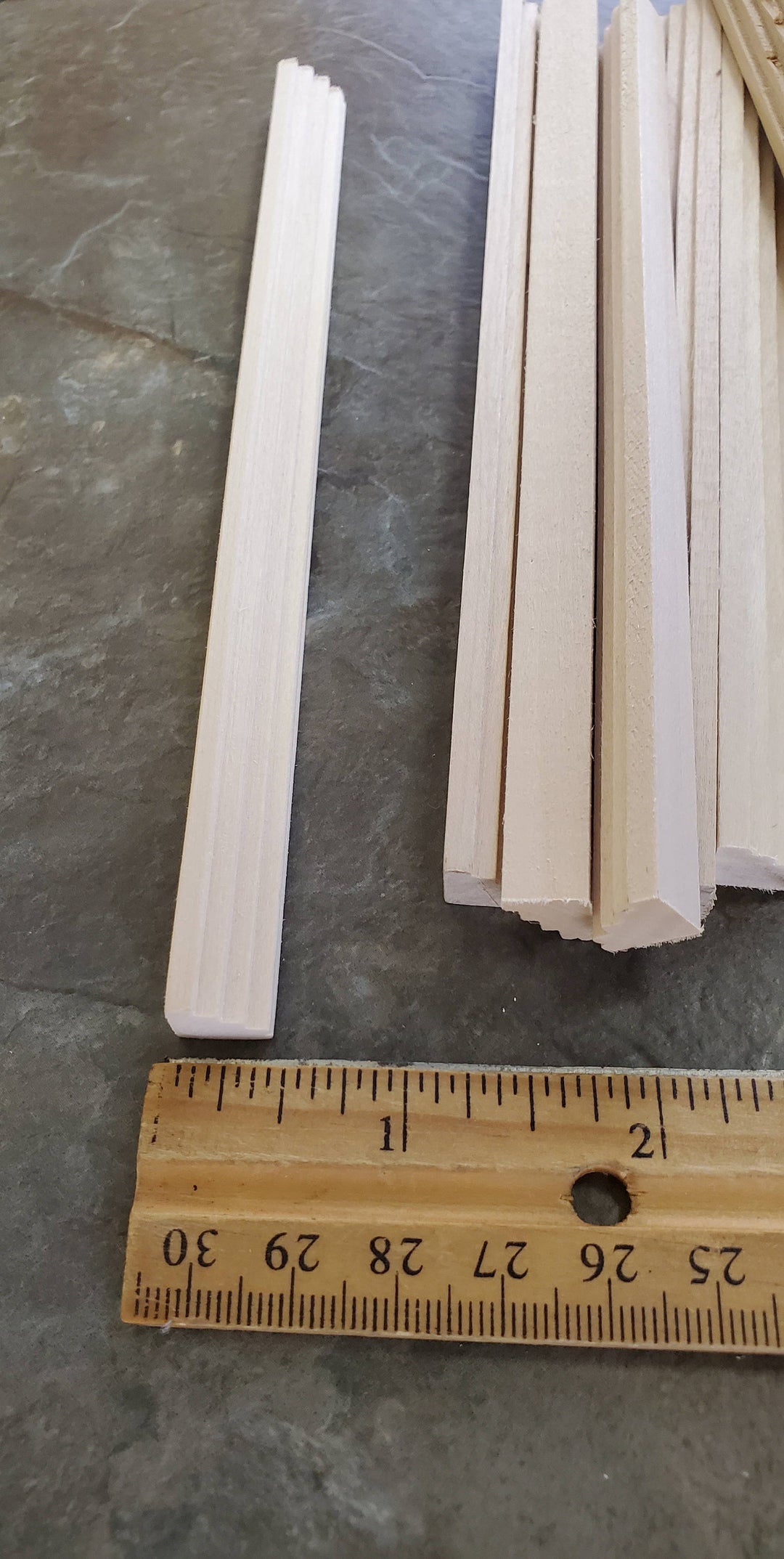 Dollhouse 6" Cornice Crown Molding Scrap Trim x10 Pieces 1:12 Scale Building 70233