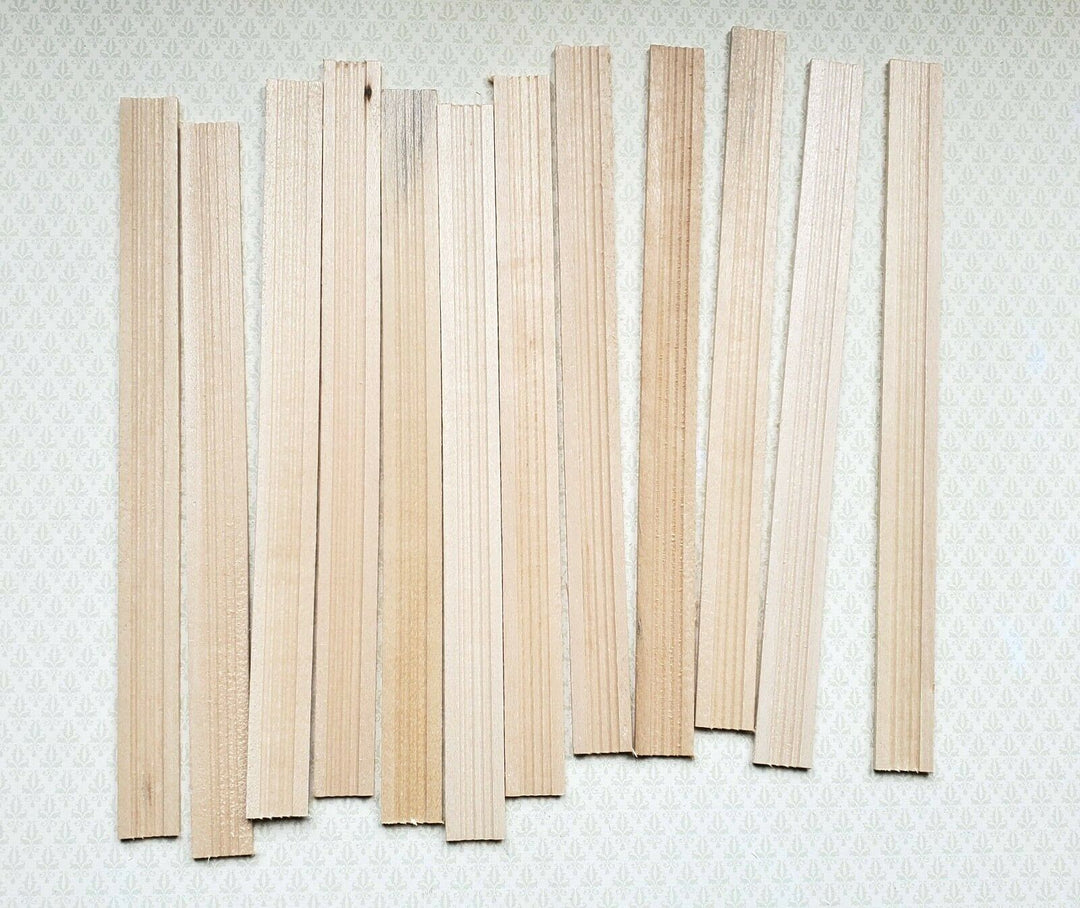 Dollhouse Large Window Casing 6" Trim x12 Pieces Assorted 1:12 Scale 77940