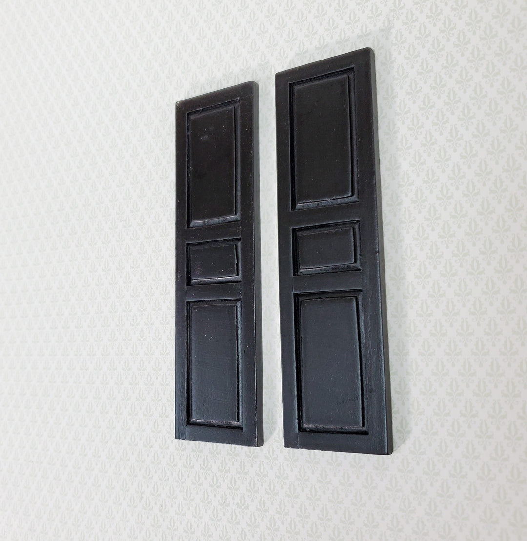 Dollhouse Shutters 3 Panel 1 Pair BLACK 1:12 Scale 4 5/8" CLA75021