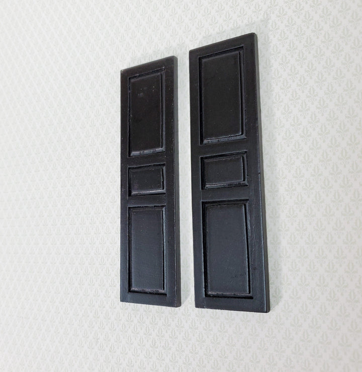Dollhouse Shutters 3 Panel 1 Pair BLACK 1:12 Scale 4 5/8" CLA75021