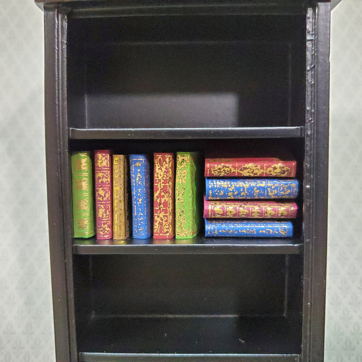 Dollhouse Books Set of 10 Ornate Gold Gilt Covers 1:12 Scale Miniatures (blank inside)