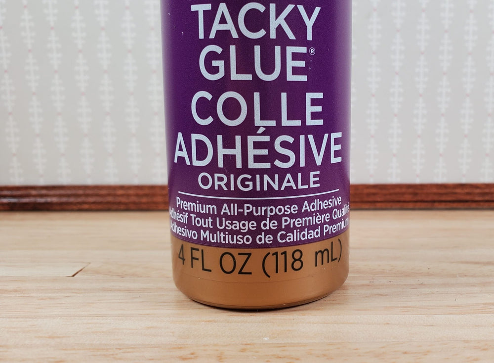 Aleene's Glue 4 oz Original White Tacky for Wood Ceramic Paper Plastic Crafts - MiniatureCrush