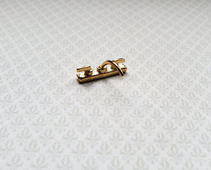 Dollhouse Faucet Tap for Kitchen or Bathroom Sink 1:12 Scale Gold Metal