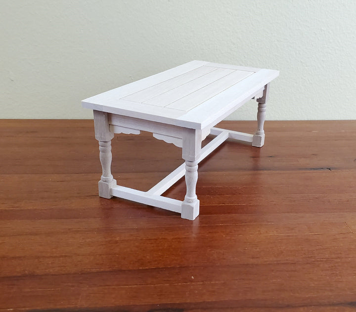 Dollhouse Kitchen Dining Table Large 1:12 Scale Furniture Unpainted Wood