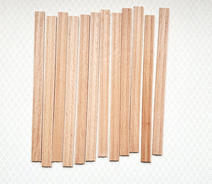 Dollhouse Miniatures Window Casing 6" Trim x12 Pieces 1:12 Scale Building 70306