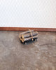 Dollhouse Miniature Fireplace Log Rack Holder with Logs Black Gold Metal 1:12 Scale