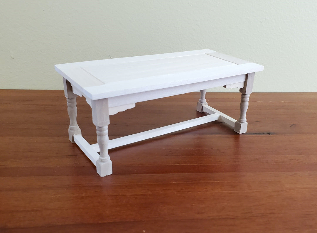 Dollhouse Kitchen Dining Table Large 1:12 Scale Furniture Unpainted Wood