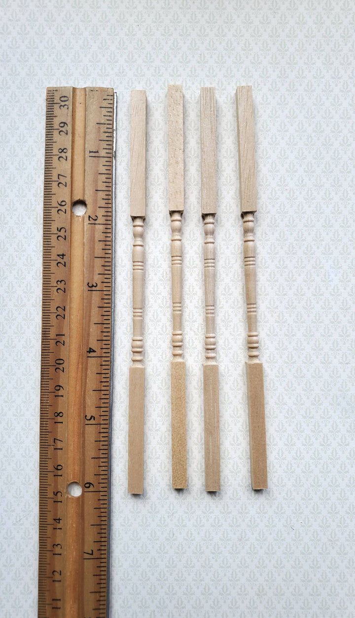 Dollhouse Half Scale Veranda Porch Corner Posts 4 Pieces 1:24 Scale 6" Long Houseworks