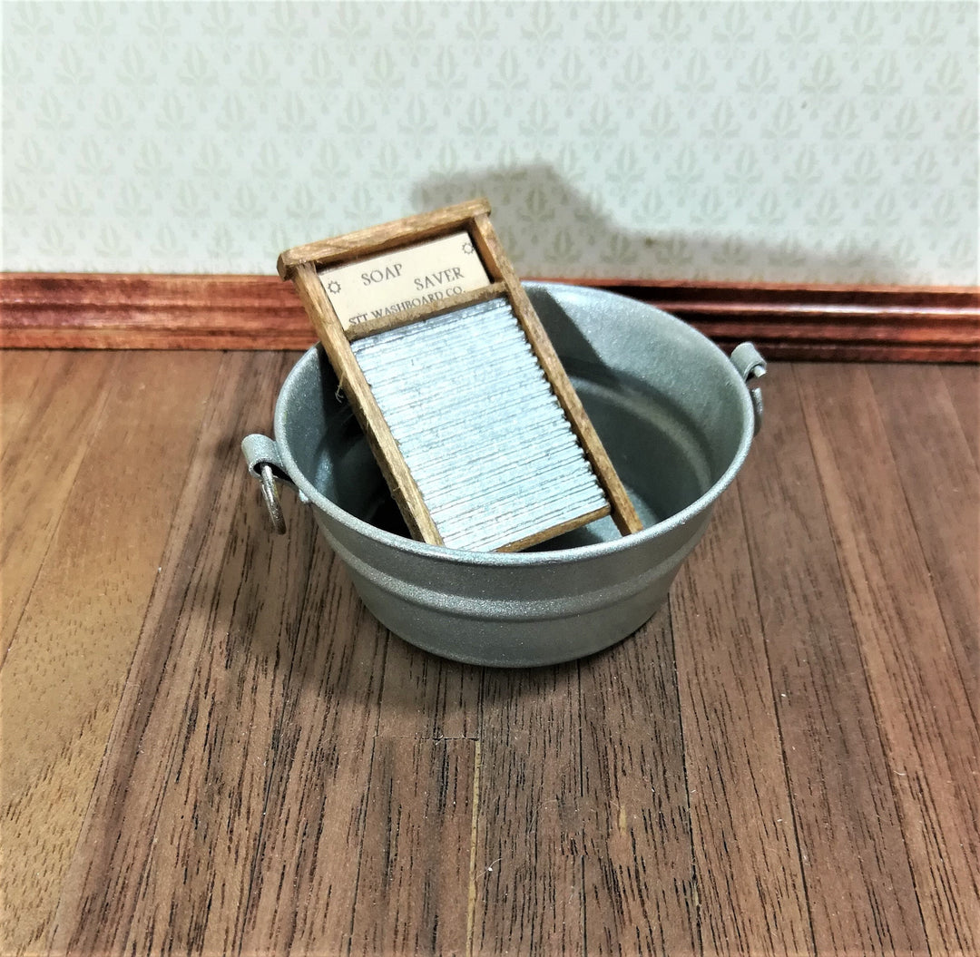 Dollhouse Miniature Wash Board Vintage Style Sir Thomas Thumb 1:12 Scale Wood