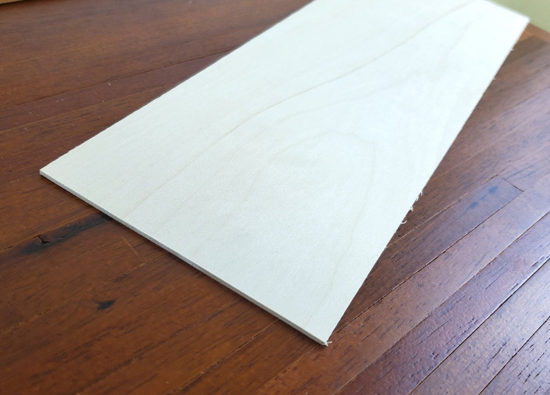 Basswood Sheet Plank 3/32" Thick x 4" Wide x 12" Long Kiln Dried Woodworking - Miniature Crush