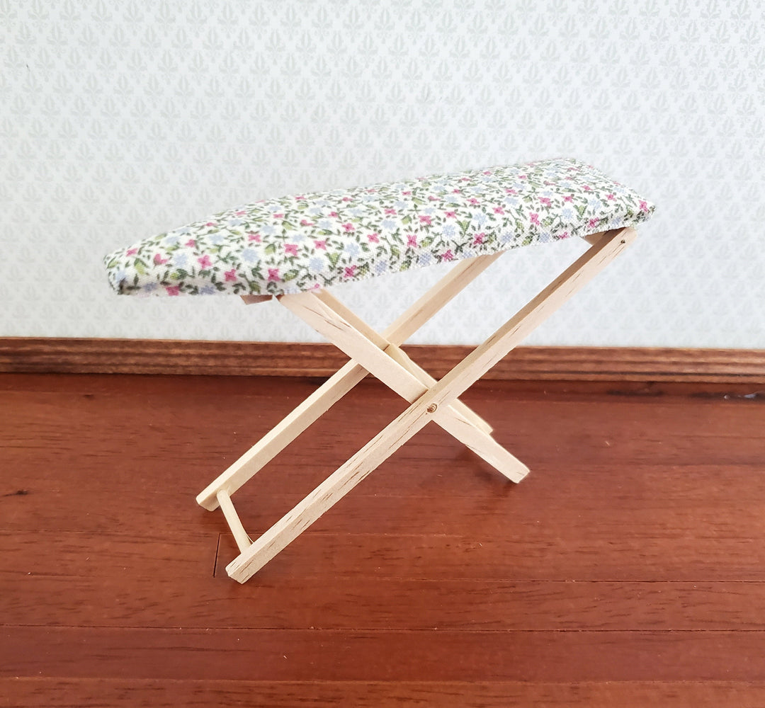 Dollhouse Ironing Board Folding with Small Print Floral Cover 1:12 Scale by Falcon