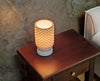 Dollhouse Modern Table Lamp White Cylinder 1:12 Scale Miniature 12 volt w/ Plug